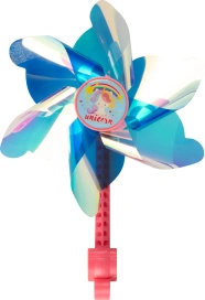 Ветряк детский Funny Animals Rabbit Halographic, крепление на руль